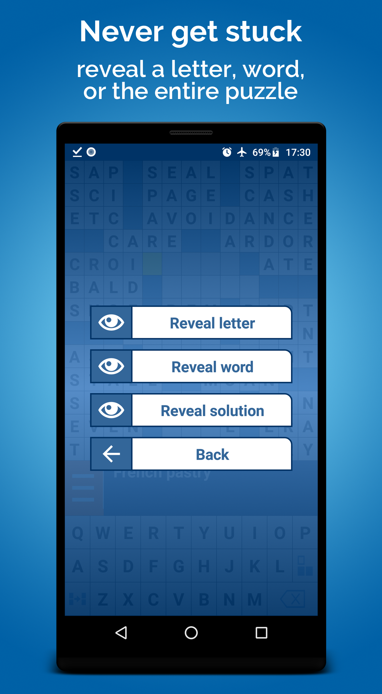 Android application Crossword Puzzle screenshort