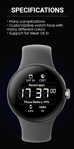 JHW Digital Informer: Wear OS Screen 2