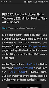 Captura de Pantalla 8 NBA News Reader android