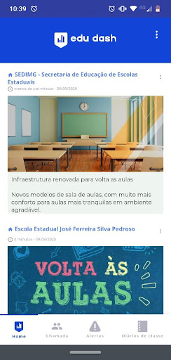 Android application Edudash - Professores screenshort