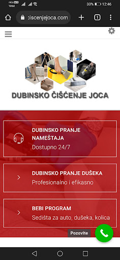 Android application Dubinsko ciscenje Joca screenshort