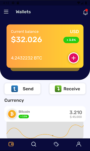 Flutter Cryptowallet Screen 3