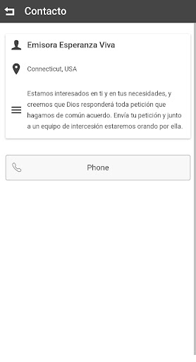 Emisora Esperanza Viva Screen 2