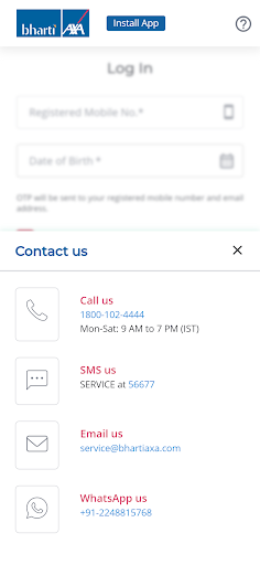 Bharti AXA Life Screen 3