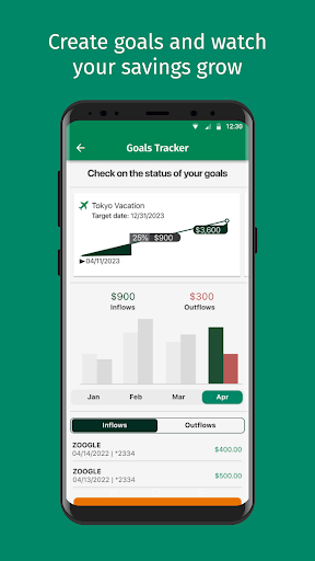 Screenshot of Citizens Bank Mobile Banking