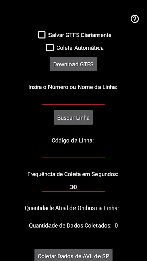 Coletar Dados de AVL de SP Screen 2
