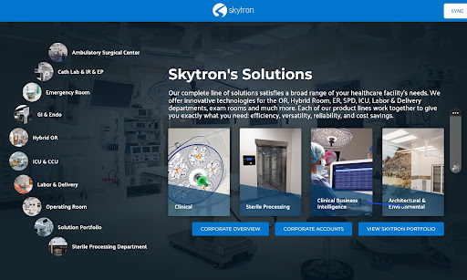 Android application Skytron screenshort