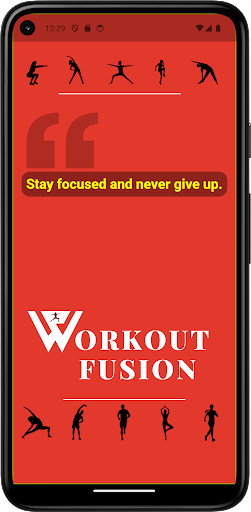 Android application Workout Fusion screenshort