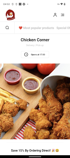 Android application Chicken Corner Donegal screenshort