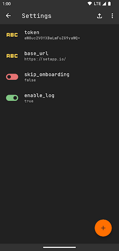 Setapp Real-time Configuration Screen 2