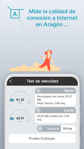 Android application Cobertura Internet en Aragón screenshort
