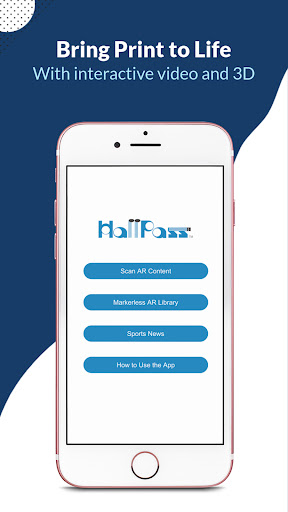 Android application HallPass International - AR screenshort