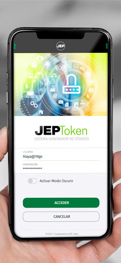 Android application JEP Token screenshort