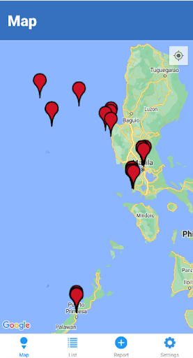 Android application SeaWatch screenshort