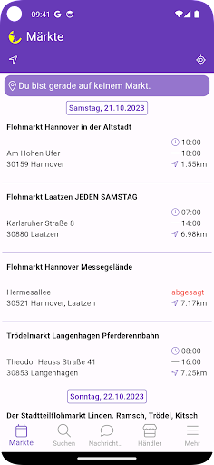 Android application Trüffl: die Flohmarkt-Live-App screenshort