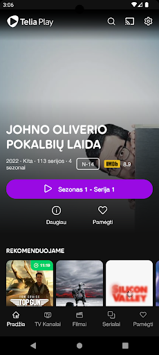 Android application Telia Play LT screenshort