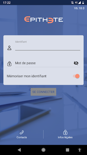 Android application Épithète screenshort