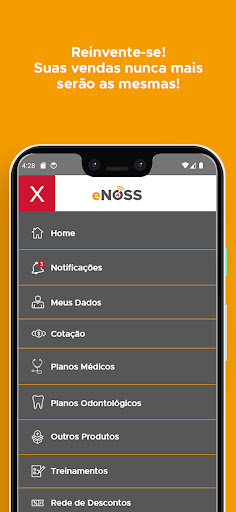 Android application eNOSS Plataforma Vendas Online screenshort