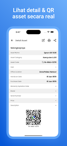 RMU Asset Inventory Screen 3
