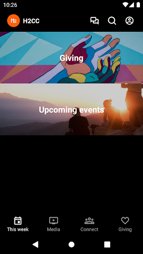Android application H2 Christian Church screenshort