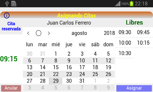 AgendaCitas Screen 2