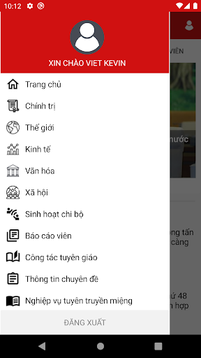 Android application Tuyên Giáo screenshort