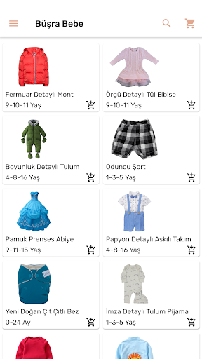 Android application Büşra Bebe screenshort