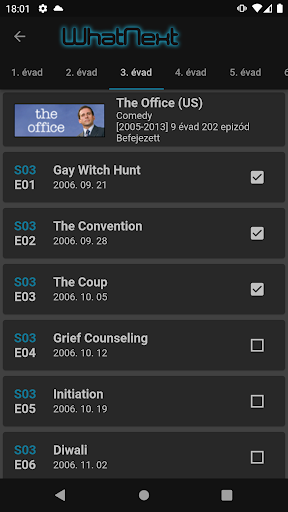 WhatNext Screen 2