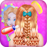 Fashion girl braid hairstyles salon-hairdo games icon