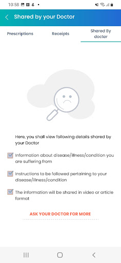 Dr. Holkar Dental App Screen 2