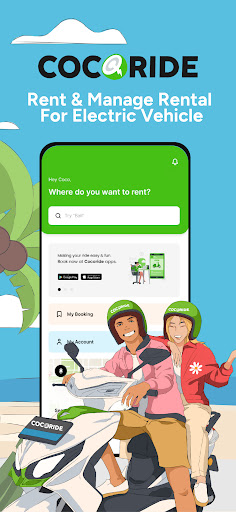 Android application Cocoride screenshort