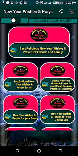 Happy New Year Wishes & Prayer Screen 2