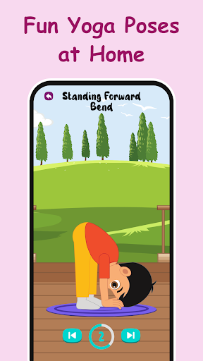 Screenshot of Yoga for kids workout