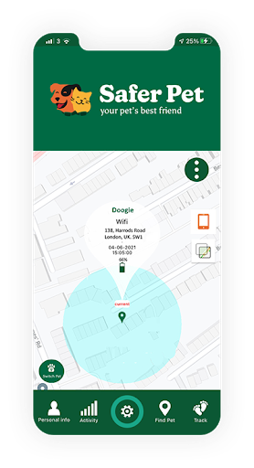 Android application Safer Pet screenshort