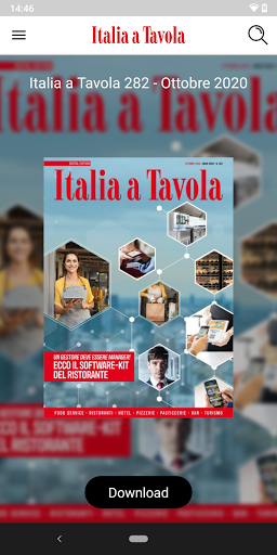 Android application Italia a Tavola screenshort