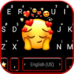 Cover Image of Download Shy Love Emoji Keyboard Backgr  APK