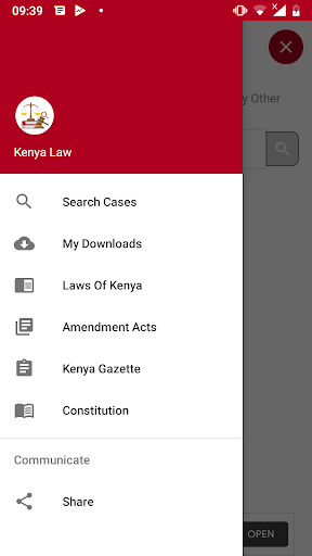 Android application Kenya Law screenshort