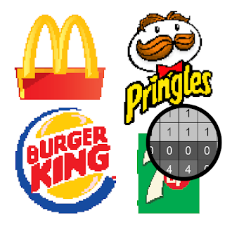 Food Logo Pixel Art Coloring
