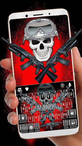 Android application Armed Skull Keyboard Theme screenshort