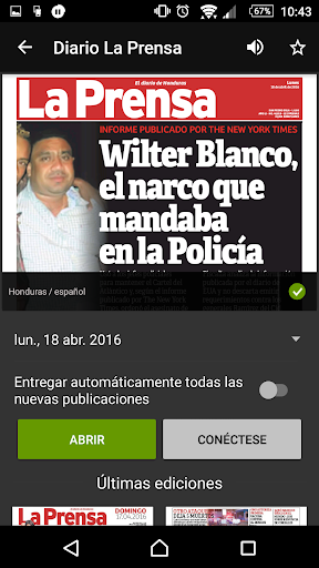 Anteprima dell'app