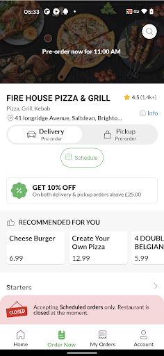 Fire House Pizza and Grill