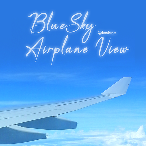 Blue sky airplane view Download on Windows