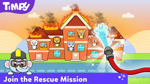 Timpy Kids Firefighter Games 1.2.3 APK + Mod (Unlimited money) untuk android