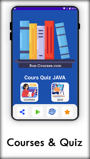 Android application Cours Quiz JAVA screenshort