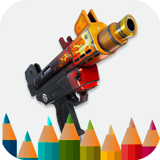 coloring guns and weapons