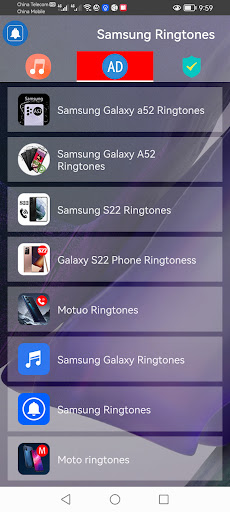 Samsung Ringtones Screen 2