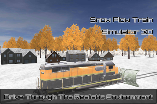 Snow Plowing Train 3D Screen 3