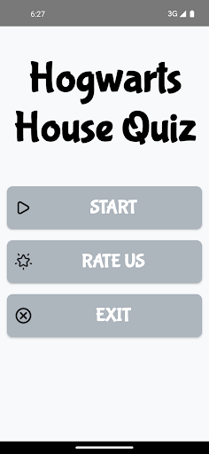 Android application Hogwarts House Quiz screenshort