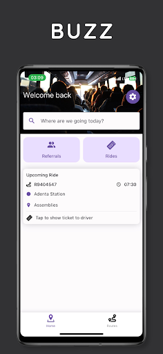 Android application Buzz Shuttle screenshort