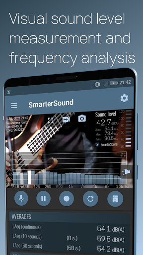 Android application SmarterSound - Sound analyzer screenshort